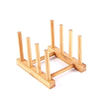 YWSHF Bamboo Wooden Dish Rack Dishes Drainboard Drying Drainer Storage Holder Stand Kitchen Cabinet ...