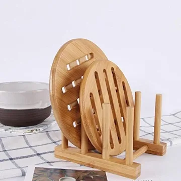 YWSHF Bamboo Dish Rack for Kitchen Organization - Stylish & Durable