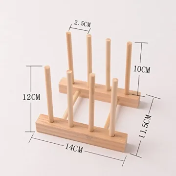 YWSHF Bamboo Dish Rack for Kitchen Organization - Stylish & Durable