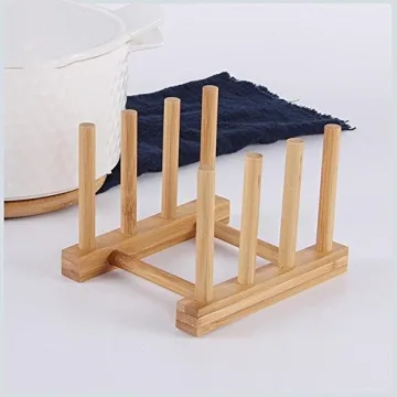 YWSHF Bamboo Dish Rack for Kitchen Organization - Stylish & Durable