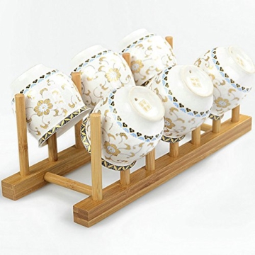YWSHF Bamboo Dish Rack for Kitchen Organization - Stylish & Durable