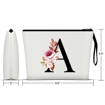Vavabox A-Z Personalized Makeup Bag - Elegant Gifts for Women