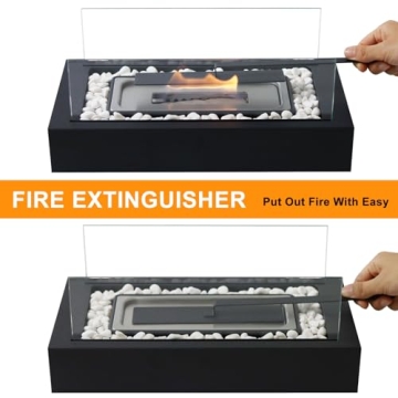 Metal Rectangle Tabletop Firepit - S'mores Maker & Decor Gift