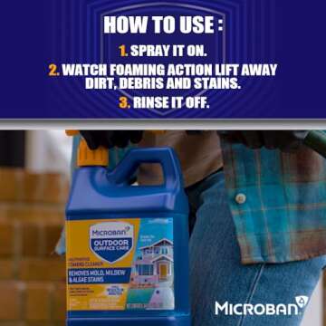 Microban Outdoor Surface Care for Instant Cleaning