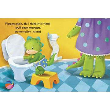 Pottysaurus - Children's Padded Board Book - Potty Training