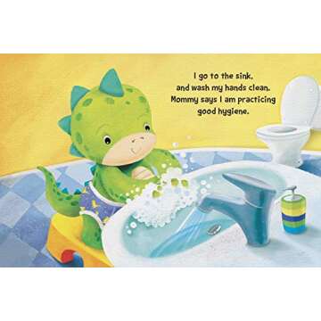 Pottysaurus - Children's Padded Board Book - Potty Training