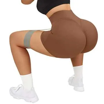 OMKAGI Women Cross Waist Workout Shorts - Stylish & Functional