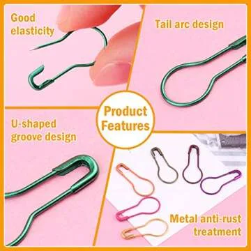 Kollase Stitch Markers Kit - 300 pcs Crochet Markers