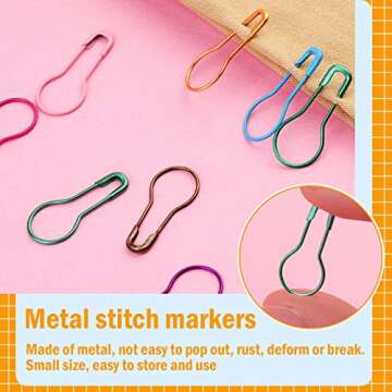 Kollase Stitch Markers Kit - 300 pcs Crochet Markers