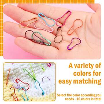 Kollase Stitch Markers Kit - 300 pcs Crochet Markers