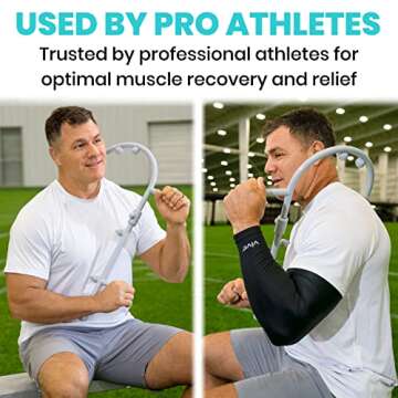 Vive Back and Neck Massager Cane - Trigger Point Massage Tools for Pain Relief and Muscle - Handheld Self Massage Hook Therapy for Neck, Shoulder - Deep Tissue Myofascial Release Aid for Women & Men