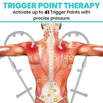 Vive Back and Neck Massager Cane - Trigger Point Massage Tools for Pain Relief and Muscle - Handheld Self Massage Hook Therapy for Neck, Shoulder - Deep Tissue Myofascial Release Aid for Women & Men