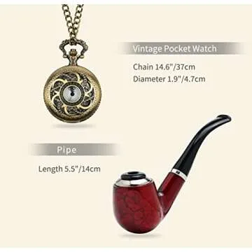 Zivyes 1920s Mens Costume Peaky Blinders Gatsby 1950s Fedora Hat Suspenders Bow Tie Pocket Watch