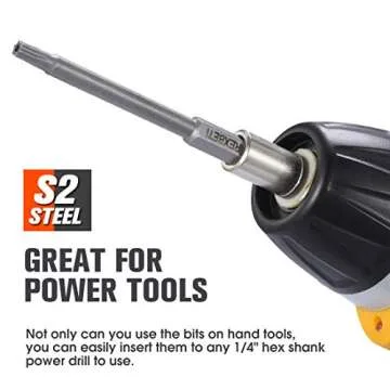 REXBETI 12 Piece Torx Screwdriver Bit Set for All Uses