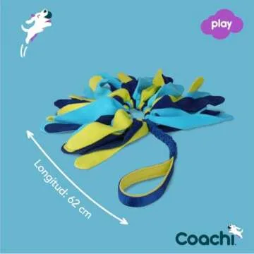 Coachi Tuggi Spider - Interactive Dog Toy for Tug of War & Play. Strong & Comfortable, Stretchy Bung...