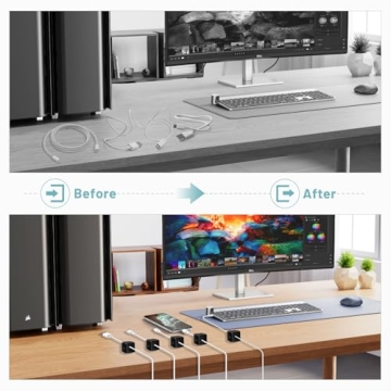 Znben Magnetic Cable Organizer for Neat Wiring Solutions