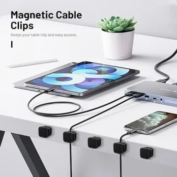 Znben Magnetic Cable Organizer for Neat Wiring Solutions