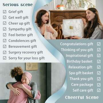 Get Well Soon Gift Baskets For Women,12PC Get Well Gifts for Women After Surgery,Birthday Gifts,Care...