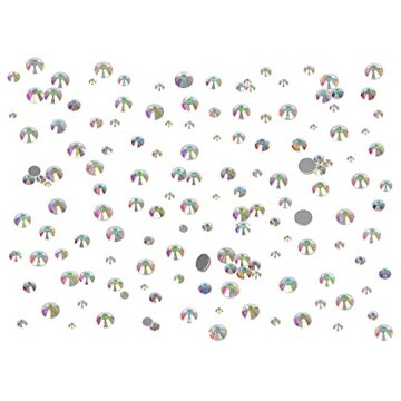 Bymitel 7200pcs Glass Rhinestones for DIY Projects