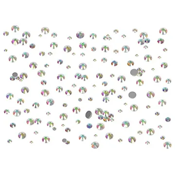 Bymitel 7200pcs Glass Rhinestones for DIY Projects