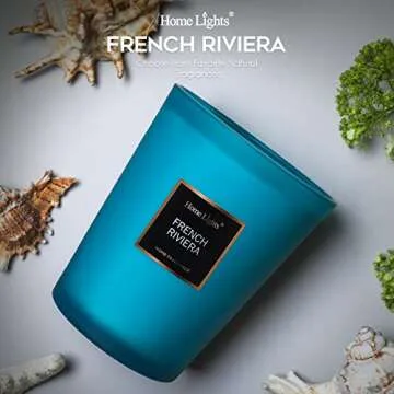 HomeLights Scented Candles | Large Jar Candle - 33.3 Oz. Natural Soy Aromatherapy Candles | Up to 13...