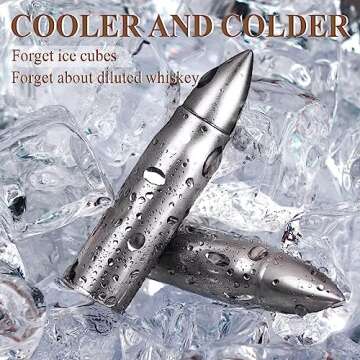 Gifts for Men Dad Fathers Day, Whiskey Stones, Him Husband Boyfriend Gifts for Birthday Anniversary,...