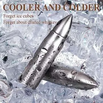 Gifts for Men Dad Fathers Day, Whiskey Stones, Him Husband Boyfriend Gifts for Birthday Anniversary,...