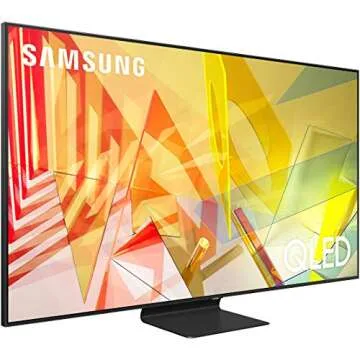 SAMSUNG 75-inch Class QLED Q90T Series - 4K UHD Direct Full Array 16X Quantum HDR 16X Smart TV with Alexa Built-in (QN75Q90TAFXZA, 2020 Model)