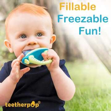 Teetherpop Silicone Teether for Soothing Relief and Fun Popsicles