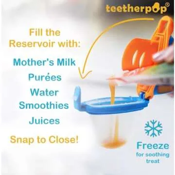 Teetherpop Silicone Teether for Soothing Relief and Fun Popsicles