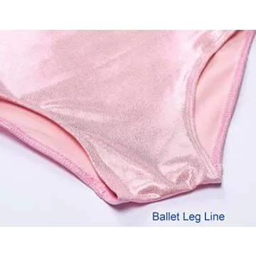 Domusgo Gymnastics Leotards for Girls Pink Sparkly Outfit