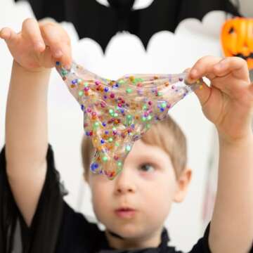 Juvale 90,000 Pieces Foam Beads for Slime, White Polystyrene Beads for Kids DIY Craft, Party Decoration (0.08-0.12 Inch)