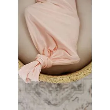 Marlowe & Co Knotted Newborn Baby Gown in Blush Pink