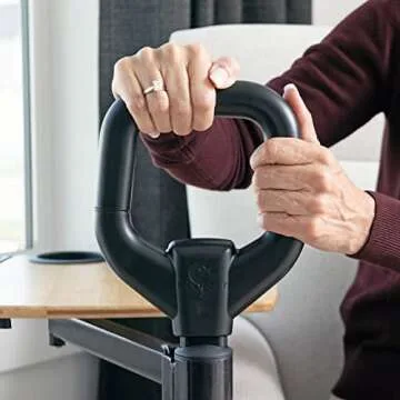 Able Life Adjustable Bamboo Tray Table with Safety Handle