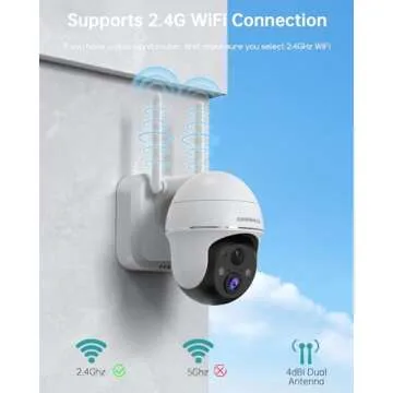 ZUMIMALL Security Cameras Wireless Outdoor WiFi with 360° PTZ, 2K Battery Cameras for Home Security, Spotlight & Siren/PIR Detection/3MP Color Night Vision/2-Way Talk/IP66/Clou/Alexa