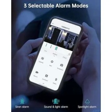 ZUMIMALL Security Cameras Wireless Outdoor WiFi with 360° PTZ, 2K Battery Cameras for Home Security, Spotlight & Siren/PIR Detection/3MP Color Night Vision/2-Way Talk/IP66/Clou/Alexa