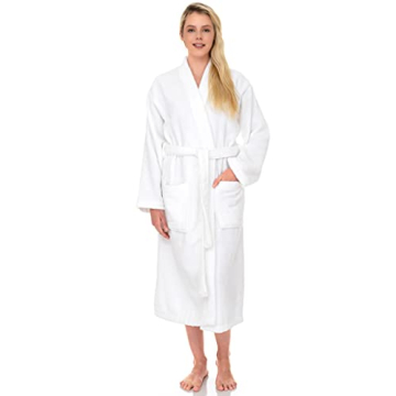 TowelSelections Womens Robe, 100% Cotton Luxury Bathrobe for Women, Soft Terry Cloth Towel Robes for...