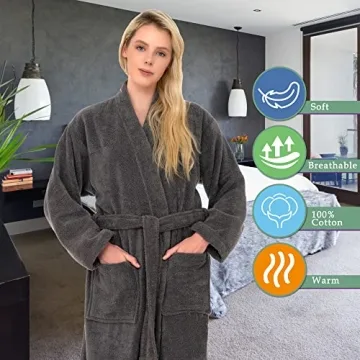 TowelSelections Women's Luxury Terry Cloth Bathrobe