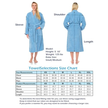 TowelSelections Women's Luxury Terry Cloth Bathrobe
