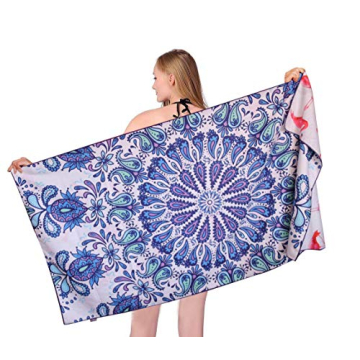 HAOKUN Quick Dry Sand Free Microfiber Beach Towel