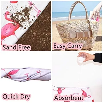 HAOKUN Quick Dry Sand Free Microfiber Beach Towel