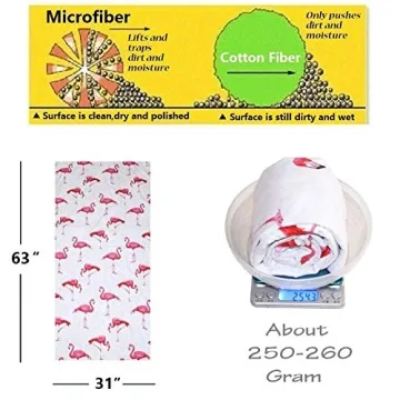 HAOKUN Quick Dry Sand Free Microfiber Beach Towel