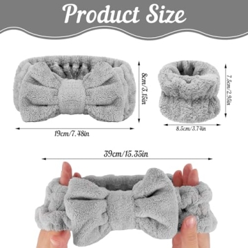 BESARME 3-Piece Face Wash Headband Set for Women