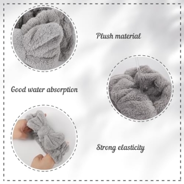 BESARME 3-Piece Face Wash Headband Set for Women