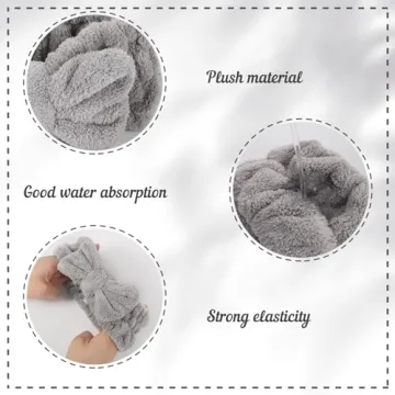 BESARME 3-Piece Face Wash Headband Set for Women