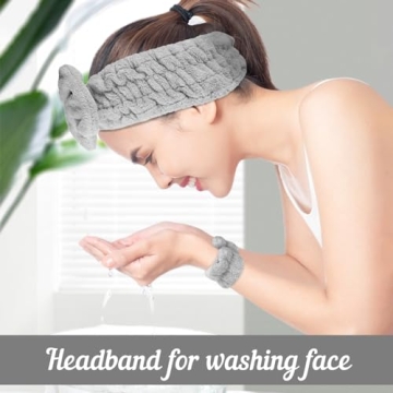 BESARME 3-Piece Face Wash Headband Set for Women