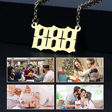 Stunning Angel Number Necklace - 111 to 999 Stainless Steel Jewelry