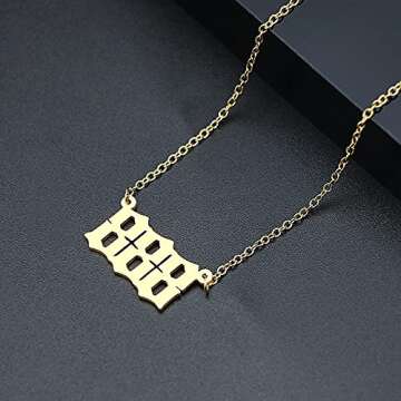 Shop Angel Number Necklace for Spiritual Symbolism & Style