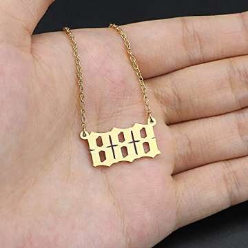 Shop Angel Number Necklace for Spiritual Symbolism & Style