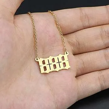 Shop Angel Number Necklace for Spiritual Symbolism & Style